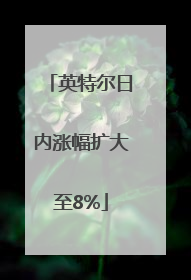 英特尔日内涨幅扩大至8%