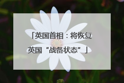 英国首相：将恢复英国“战备状态”