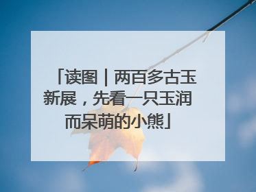 读图｜两百多古玉新展，先看一只玉润而呆萌的小熊