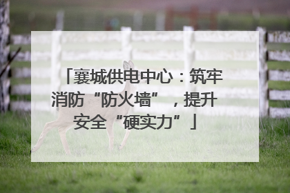 襄城供电中心：筑牢消防“防火墙”，提升安全“硬实力”