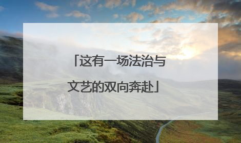 这有一场法治与文艺的双向奔赴