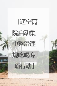 辽宁高院启动集中整治违规吃喝专项行动