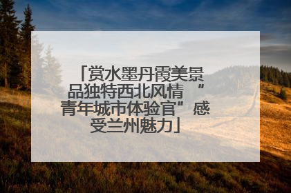 赏水墨丹霞美景 品独特西北风情 “青年城市体验官”感受兰州魅力