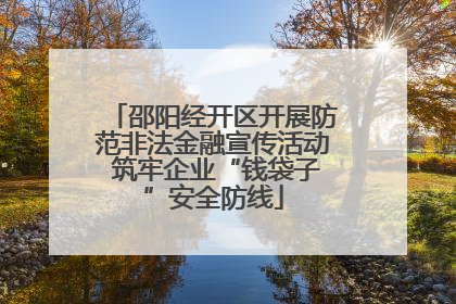 邵阳经开区开展防范非法金融宣传活动 筑牢企业“钱袋子”安全防线