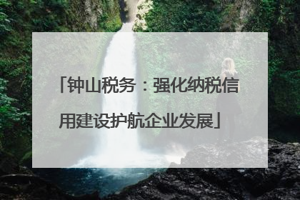 钟山税务：强化纳税信用建设护航企业发展
