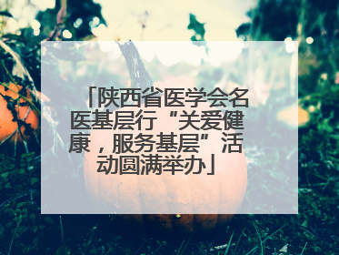 陕西省医学会名医基层行“关爱健康，服务基层”活动圆满举办