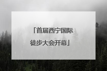 首届西宁国际徒步大会开幕