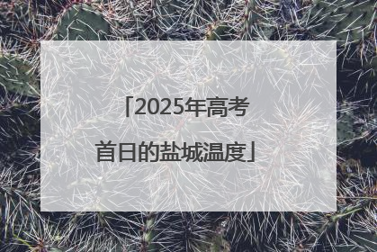 2025年高考首日的盐城温度