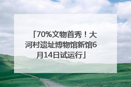 70%文物首秀！大河村遗址博物馆新馆6月14日试运行