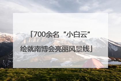 700余名“小白云”绘就南博会亮丽风景线