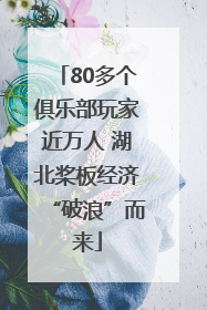 80多个俱乐部玩家近万人 湖北桨板经济“破浪”而来