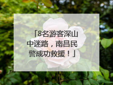 8名游客深山中迷路，南昌民警成功救援！